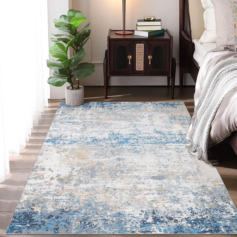 Emeliana Washable Rug, Rectangle 9 pi x 12 pi