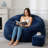 5FT Bean Bag Chairs for Adults with Ottoman-126713999