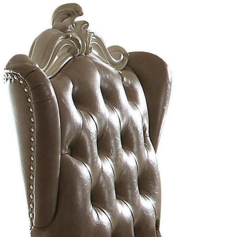 Fauteuil d'appoint en similicuir Vintage and Bone
