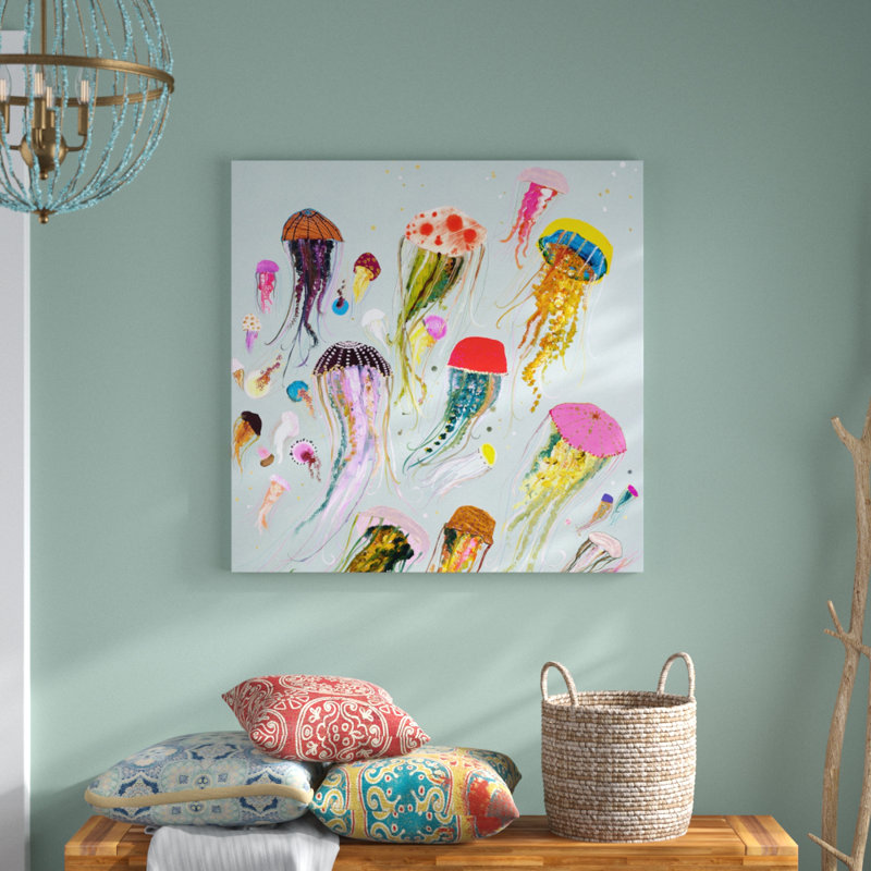 « flottante jellyfish », impression sur toile tendue