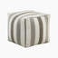 Pouf carré moderne, repose-pieds rembourré et repose-pieds antidérapant