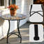 Table ronde en fer, table d'appoint pour canapé, balcon décontracté minimaliste moderne, table d'angle européenne, table à fleurs, petite table basse circulaire