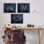 «Night Sky Dinosaur Constellations», ensemble de 3 giclées encadrées par Daphne Polselli-832503621-832503642
