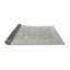 Tapis oriental en laine / polyester tissé à la machine en gris / blanc / noir-1142610364