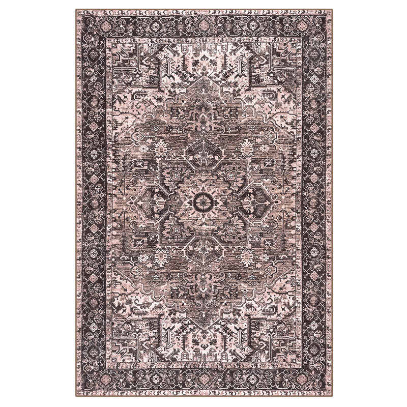 Fillender Washable Soft Vintage Rug Fashion Floral Rug For Living Room Dorm Decor, Rectangle 6' x 9'