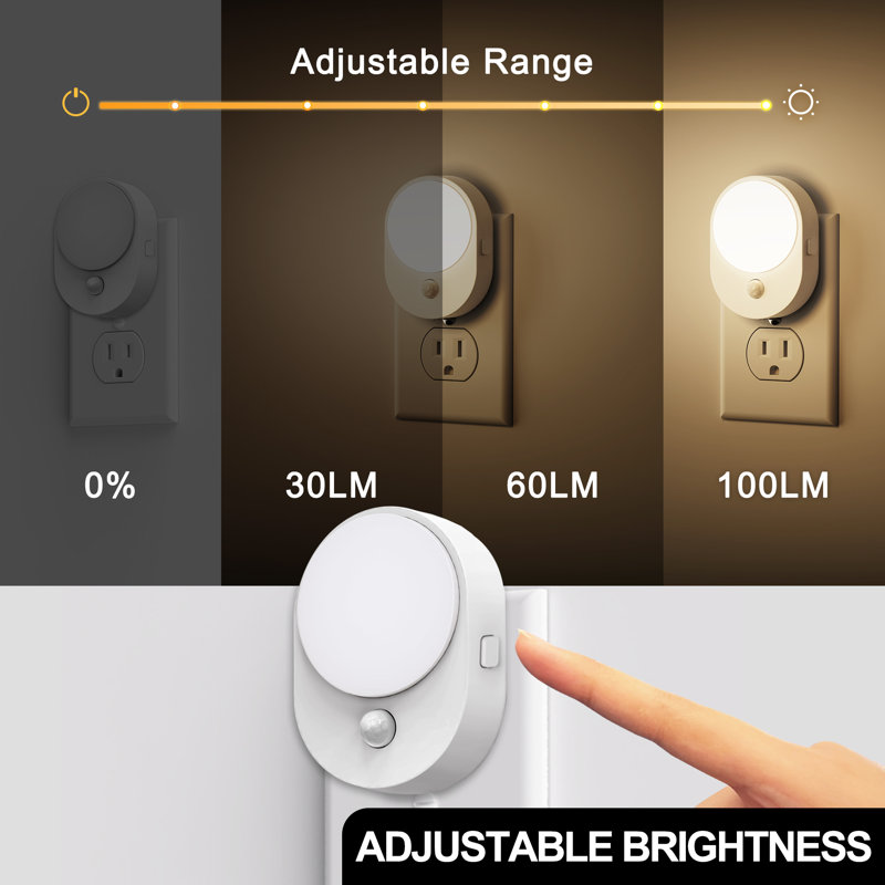 NL Motion/Light Sensor Night Light Dimmable 20-100LM