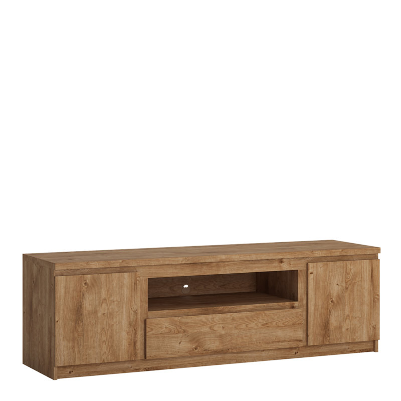 Danay Unfinished TV Stand for TVs up to 70", Oak