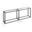 Hefling Glass Top Console Table-1355296478-1355296465