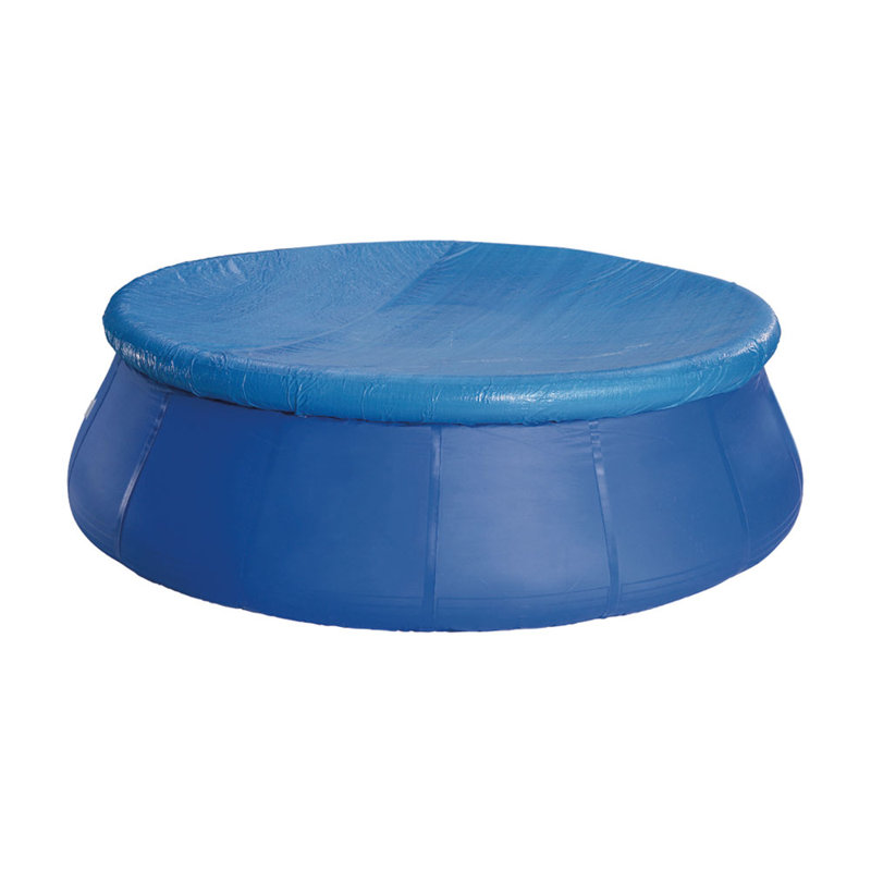 JLeisure Prompt Set Inflatable Outdoor Backyard Swimming Pool, Navy, 12' W x 30" H