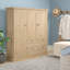 Susy 3 Door Manufactured Wood Wardrobe-789551689