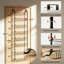 Organisateur au-dessus de la porte avec 8 paniers amovibles - support de rangement pour porte de garde-manger en métal robuste, assemblage facile, aucun outil requis pour l'installation