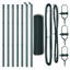 Hexagon Fence Green Steel-546512444