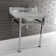 Monarch Marble Rectangular Console Bathroom Sink with Overflow