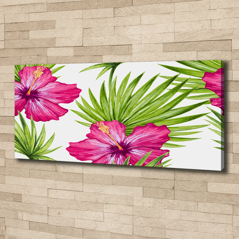 Hawaiian Flowers - No Frame Painting, Canvas, 50cm H x 125cm W x 2cm D