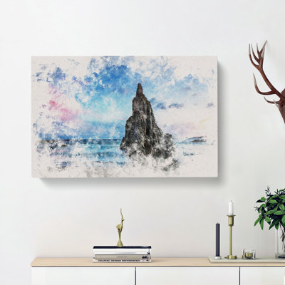 Sunrise On A Beach In Spain - Wrapped Canvas Print