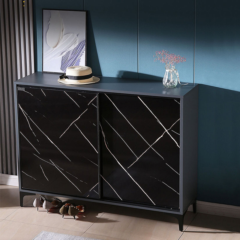 Armoire à chaussures moderne et simple 32 paires, Noir