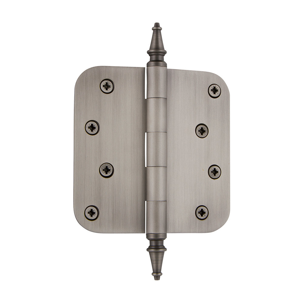 Nostalgic Warehouse 4" x 4" Steeple Tip Residential Hinge with 5/8" Radius Corners Nostalgic Warehouse 