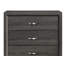 Commode au design contemporain gris