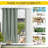 Windproof Blackout Outdoor Curtains for Patio, Waterproof Top Grommet & Back Tab Bottom Drapes Thermal Insulated Outdoor Window Panels with Bouns Rope for Fixed, 2 Panels-1387255490-1408617448