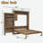 LouvreFold Classic Murphy Bed with Solid Pine and Multifunctional Storage For Small Bedroom, Guestroom-125361169