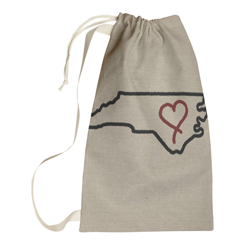 Sac à lessive « Love » hansard, Petit (H 29 po x l 18 po x P 1,5 po), Caroline du Nord