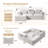 105" L-shape Modular Sectional Sofa Couch For Living Room-807507555-807090526