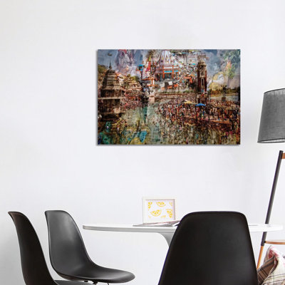 Holy India by Ralf Kayser - Wrapped Canvas Print