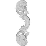Amber 4.75'' H x 12'' W x 1.38'' D Urethane Onlay Scroll