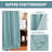 Curtains for Bedroom/Living Room 2 Panels Set - Thermal Insulated Room Darkening Grommet Top Curtains-735006366-735006383