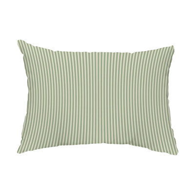 Striped Outdoor Reversible Throw Pillow