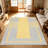 1PC Modern Geometric Yellow Grey Line Block area rugs for Living Room, Soft and Comfortable, Suitable for all seasons, easy-to-maintain, machine washable Indoor floor mat, Under Table Farmhouse suitable for dining room, bedroom, home office, entryway-377318748