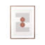 Woodblock the Hug Beige Framed Graphic Art-210182056