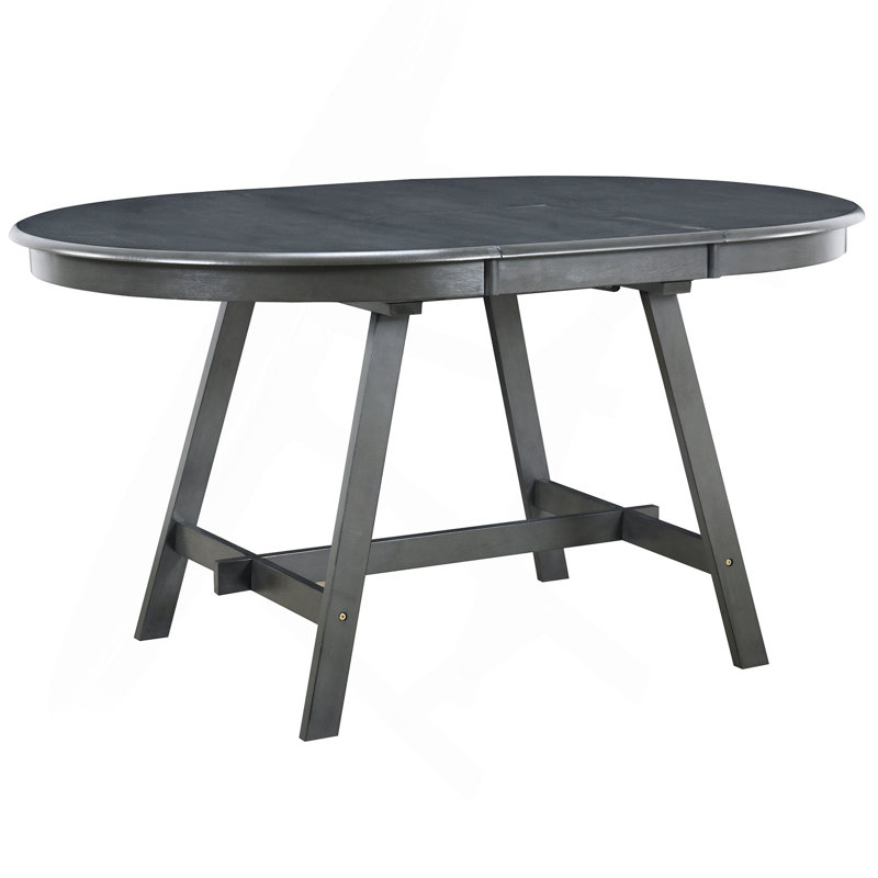 Table de salle à manger extensible Maire, Gris