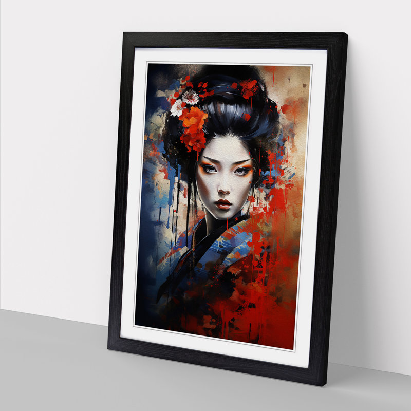 Single Picture Frame Print on Wood, Black Framed, 64cm H x 46cm W