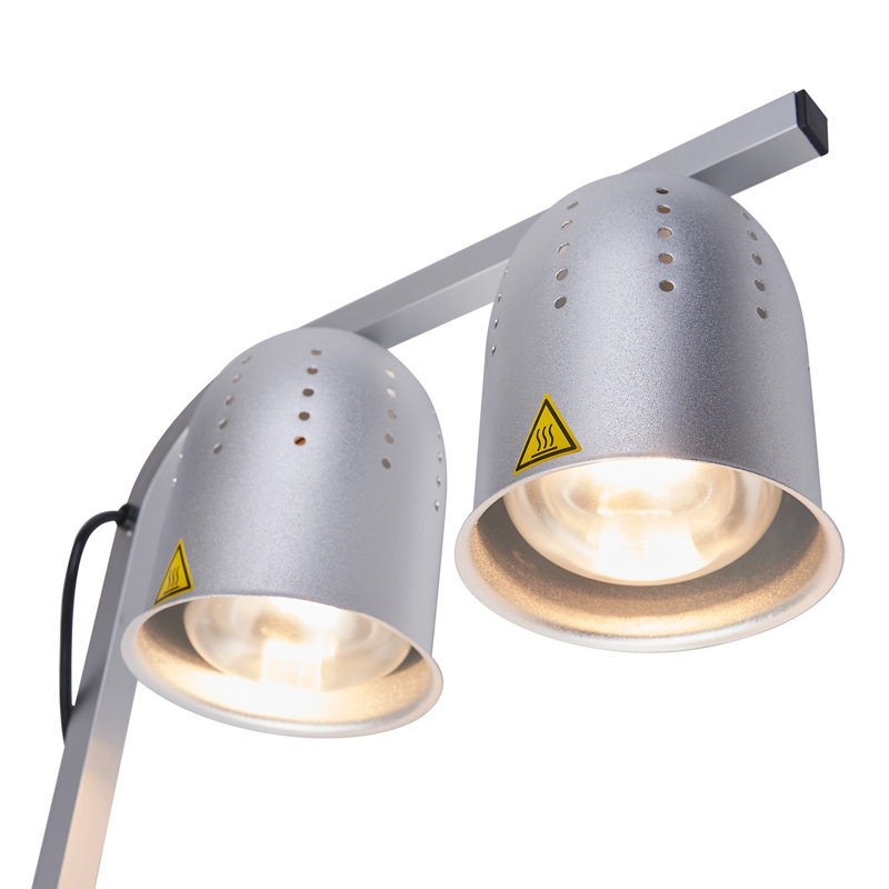 Bande chauffante et lampes chauffantes en aluminium, Argent