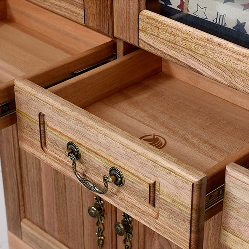 Pure solid wood furniture storage bookcase