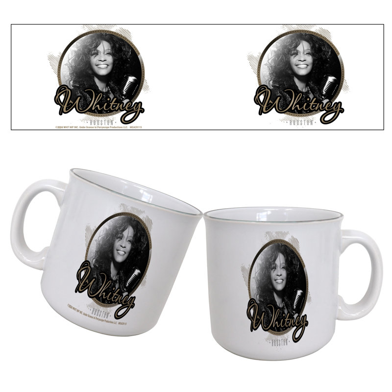 Whitney Houston - Microphone 20oz. Camper Mug