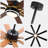 72 Inch Black Modern Large Ceiling Fan with LED Light and Remote, 6-Speed Quiet DC Motor Reversible Ceiling Fan for Large Rooms