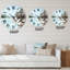 Horloge murale Rocks By The Blue Lake - Lake House-60328098