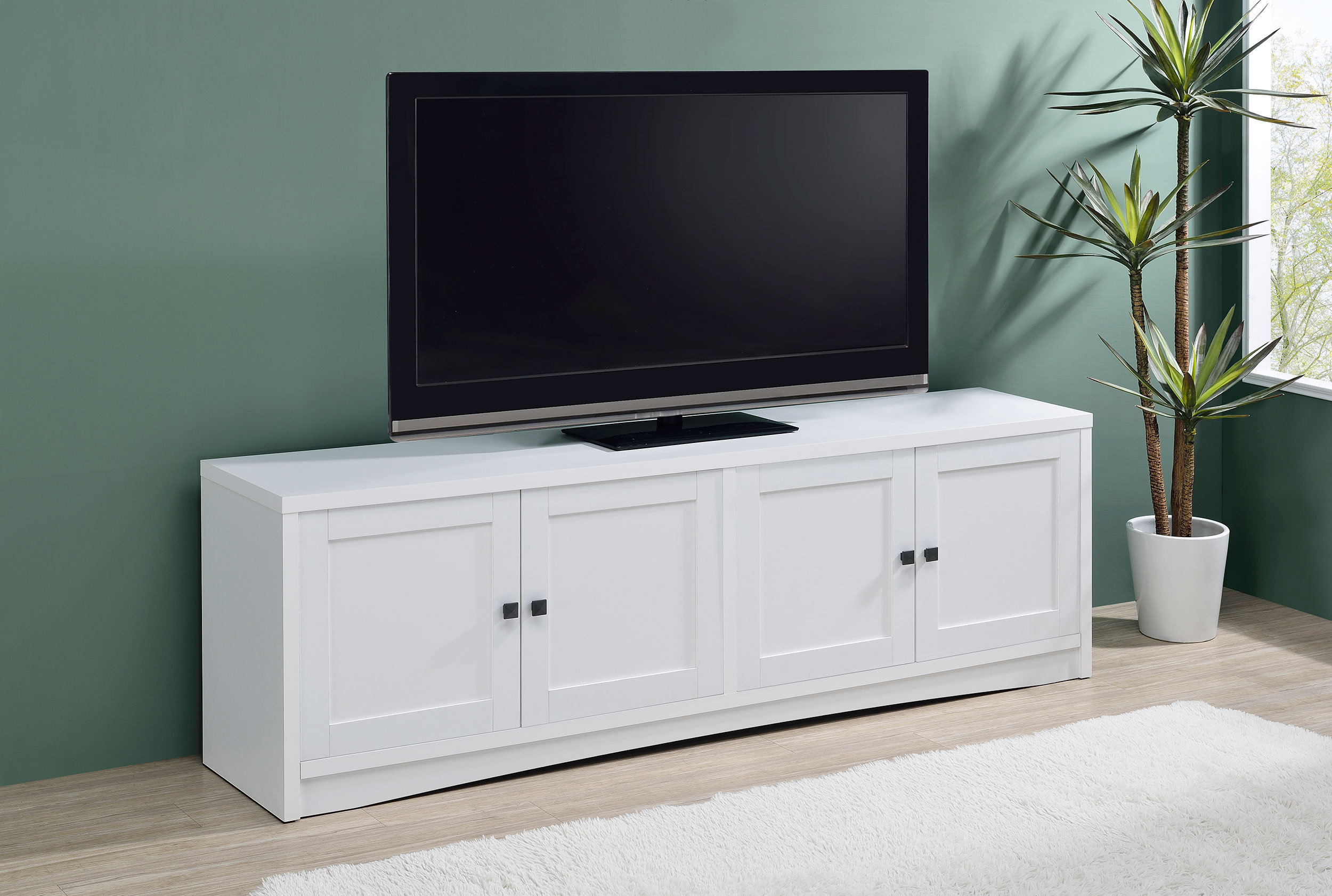 Ebern Designs Fernada 4-door Engineered Wood 78-inch TV Stand - Wayfair