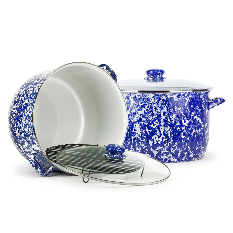 Cobalt Swirl 18qt Stock Pot