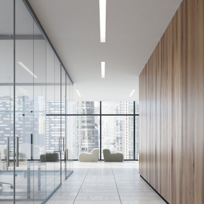 4 ft. 64-Watt Equivalent LED Strip Light Fixture Architectural Linear 4600 Lumens 120-277V Dimmable