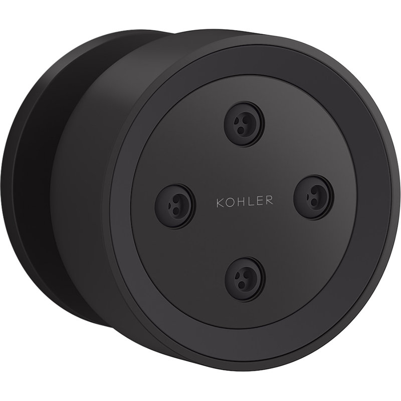 Statement Round Adjustable 2.5 Gpm Body Spray, Matte Black