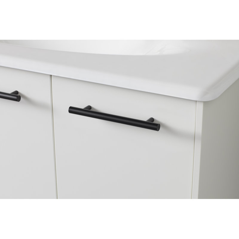Purist® 5" Center to Center Bar Pull, Matte Black, 5"