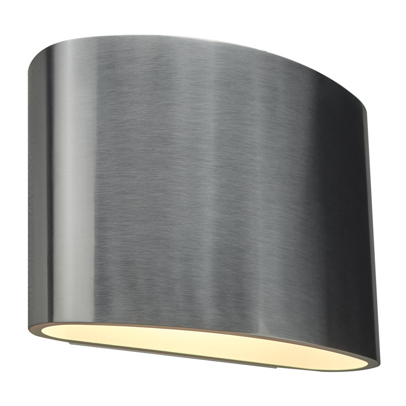 Encore LED Flush Mounted Sconce, Brushed Chrome Outer/White Inner