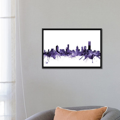 «Melbourne, Australie Skyline» par Michael Tompsett, impression