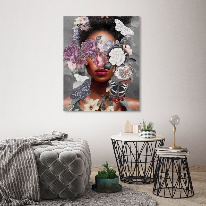 «Butterfly Explosion», impression sur toile, H 30 po x l 24 po, Toile tendue, Sans cadre