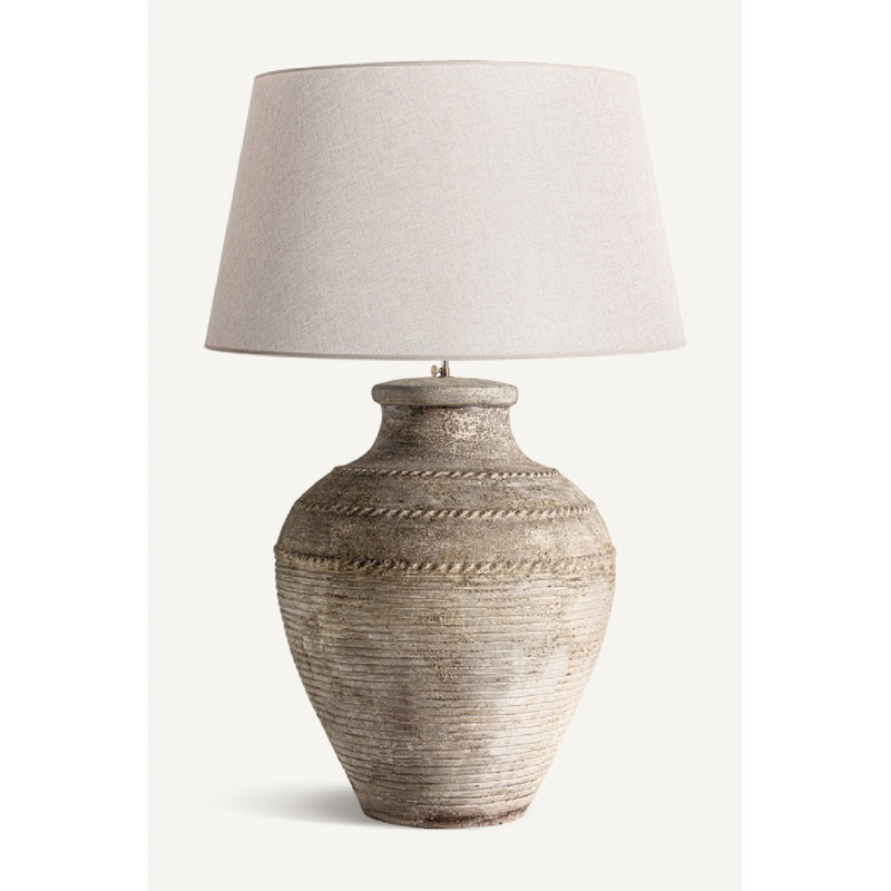 Lampe de table rétro en terre cuite