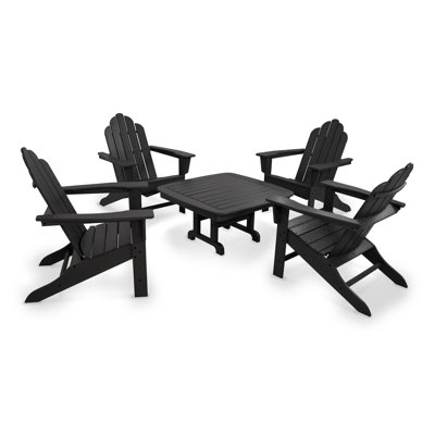 POLYWOOD Long Island Adirondack 5-Piece Conversation Group