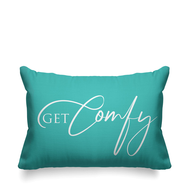 Housse et insert de coussin rectangulaire extérieur Aspire Get Comfy, Menthe